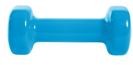 Гантель виниловая DB-101 2,5 кг, синий, 2 шт