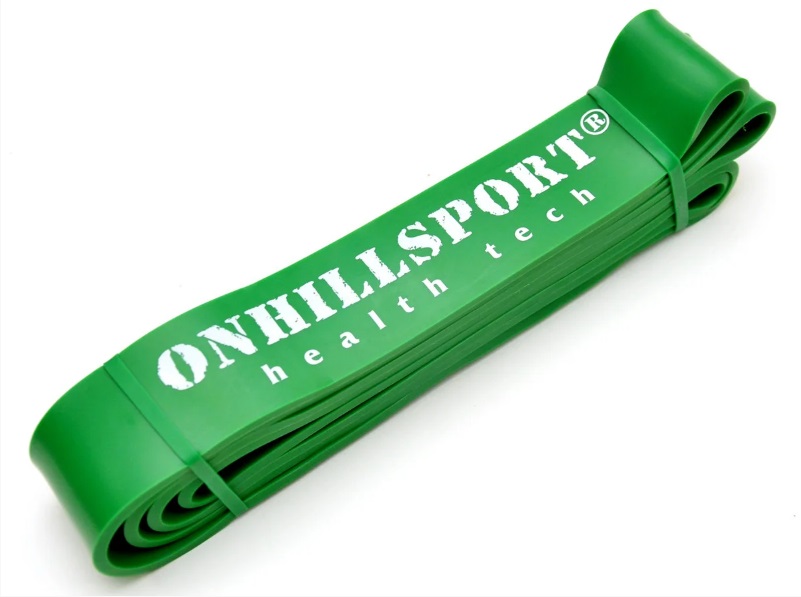 Латексная петля OnhillSport для фитнеса 2080 RP-04 (45 мм) зеленая 19-56 кг
