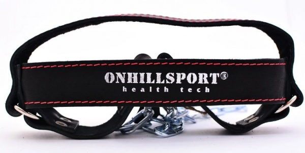 Упряжь OnhillSport D2 для тренировки мышц шеи (нат. кожа 3 мм)