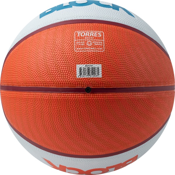 Мяч баскетбольный TORRES Block B023167, размер 7  