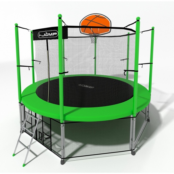 Батут i-Jump Basket 12 ft green