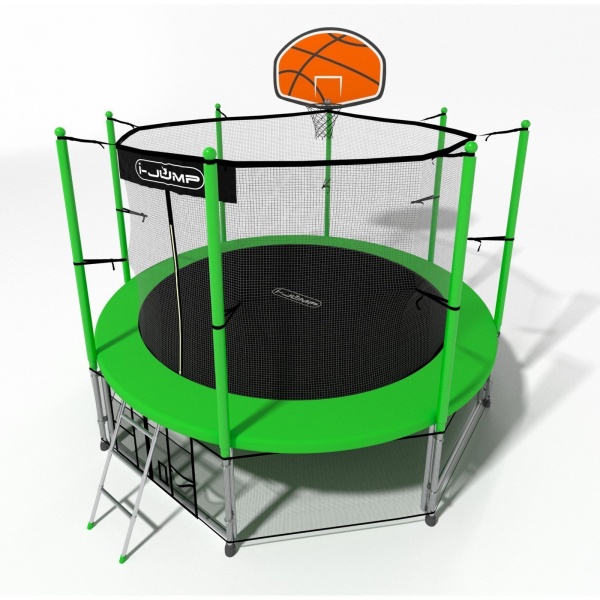 Батут i-Jump Basket 14 ft green