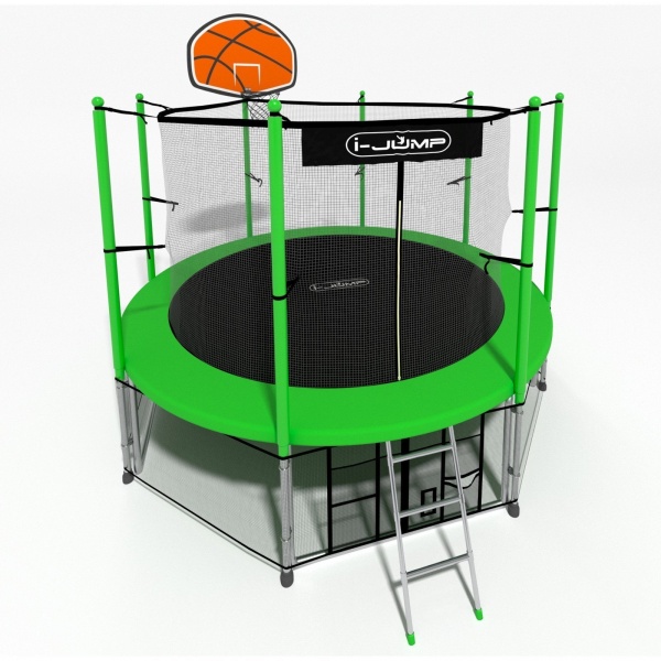 Батут i-Jump Basket 12 ft green