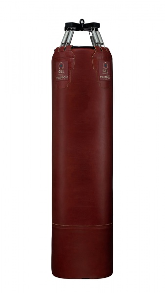 Боксерский мешок кожанный с гелевым наполнителем 130см x 40см, 80кг