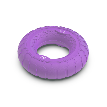 Набор из двух массажных мячей с кистевым эспандером пурпурный FT-SM3ST-PP