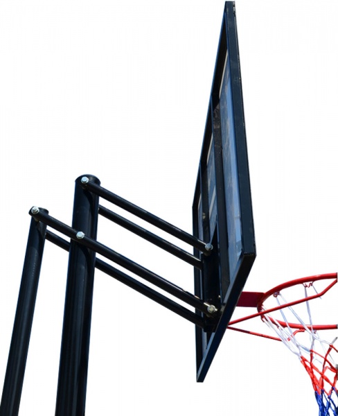 Баскетбольная мобильная стойка DFC STAND52P 132x80cm поликарбонат раздижн. рег-ка (два короба)