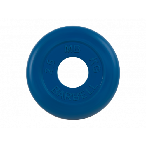 Диск обрезиненный "Стандарт", синий, 2,5 кг MB BARBELL MB-PltC51-2,5