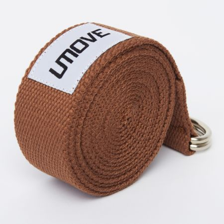 Ремень для йоги UMOVE Yoga Stretching Strap 240 см, светло-серый