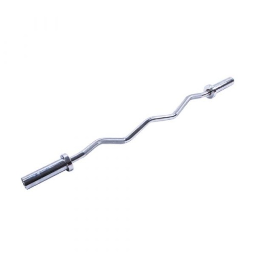 Искривленный олимпийский гриф LIVEPRO Olympic Curl Bar серебряный