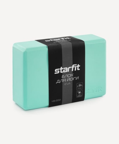 Блок для йоги Starfit YB-200 EVA, мятный