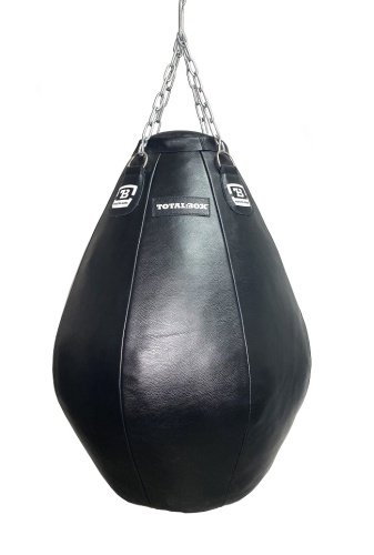 Груша боксерская набивная Бочка большая TOTALBOX кожа, вес 50 кг, высота 100см, 20/65 диаметр