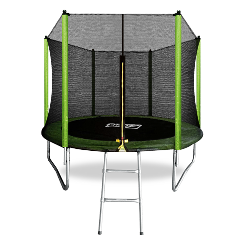 Батут ARLAND 8FT с внешней страховочной сеткой и лестницей (Light green) (СВЕТЛО-ЗЕЛЕНЫЙ)