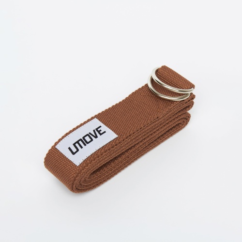 Ремень для йоги UMOVE Yoga Stretching Strap 240 см, кофейный