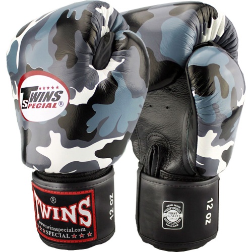 Боксерские перчатки Twins Special Camo Grey FBGVL3 (16 унций)