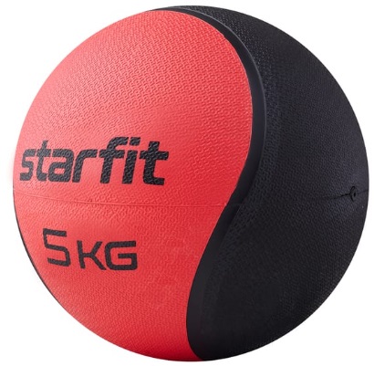 Медбол высокой плотности StarFit GB-702, 5 кг, красный