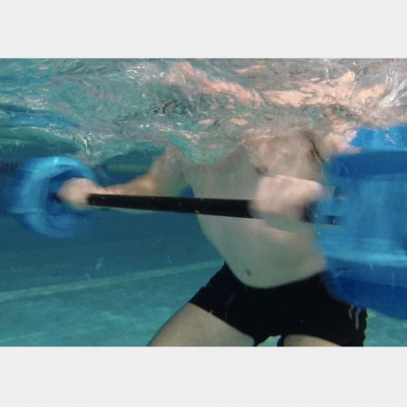 Акваштанга HYDROREVOLUTION Aquastrength Barbell ASBBB-CP среднее сопротивление, 90 см, синий