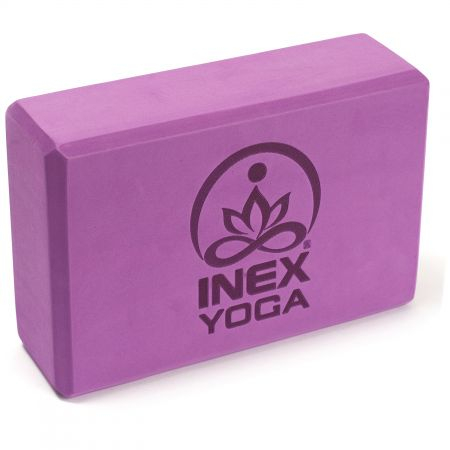 Блок для йоги INEX EVA Yoga Block 3" 23 x 15 x 7 см, сливовый, NEW