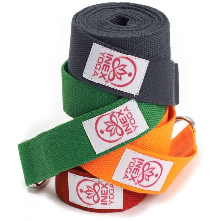 Ремень для йоги INEX Stretch Strap 240 см, изумрудно-зеленый