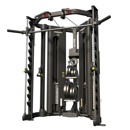 Домашний комплекс для функциональных тренировок HOIST H-8 черный матовый, стек 68 кг х 2