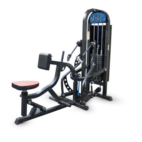 Тяга на себя с упором в грудь. MB BARBELL CLASSIC LINE MB 3.33(вес стека 105кг)