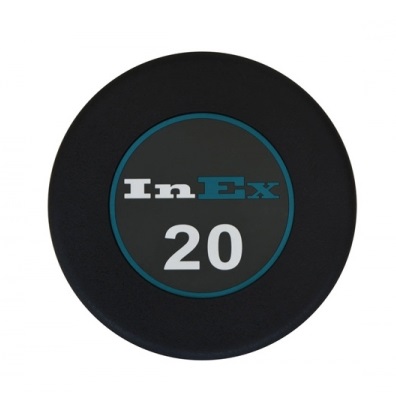 Набор фиксированных обрезиненных гантелей INEX GMAX 8 пар (2.5 - 20 кг )