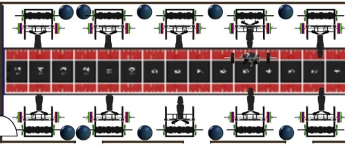 Комплект эшелонной тренировки из 10 силовых станций 
