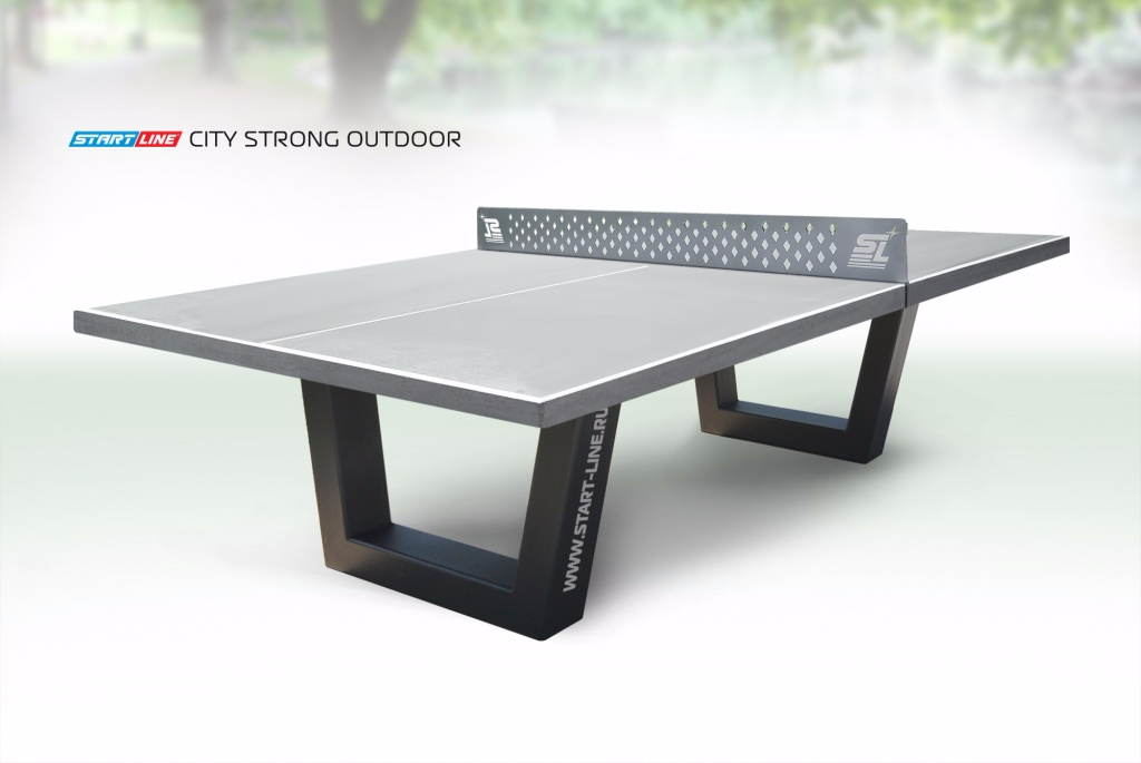 Теннисный стол Start Line City Strong Outdoor 60 мм (бетон), с сеткой