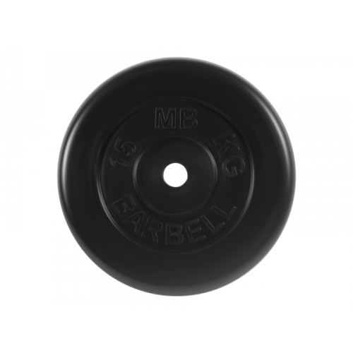 Диск обрезиненный "Стандарт" 15 кг MB BARBELL MB-PltB31-15