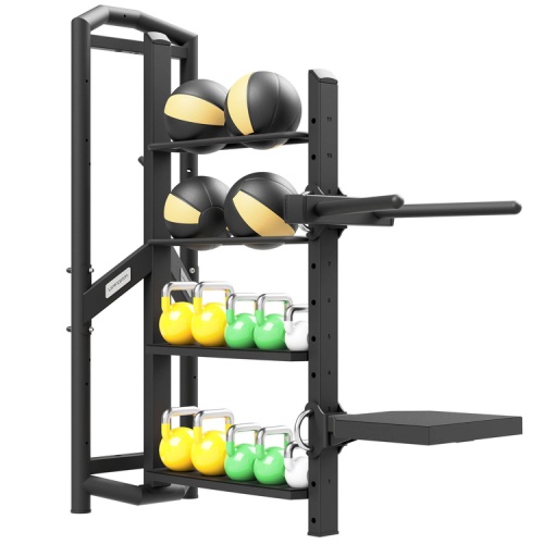 Станция со стеллажами брусьями и платформой для зашагивания UpForm UF-011