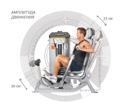 Жим от груди HOIST ROC-IT RS-1301 серебряный/черный