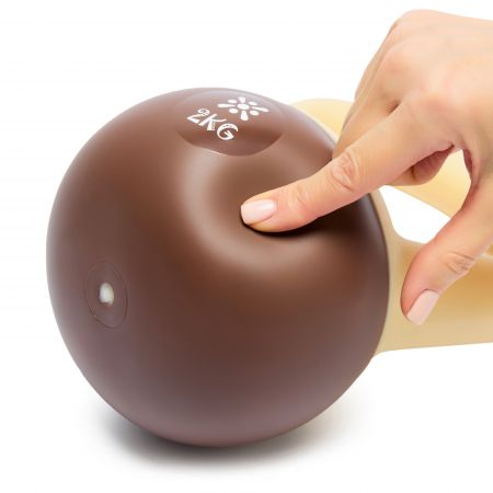 Мягкая гиря LIVEPRO Soft Kettlebell 2 кг, бело-коричневый