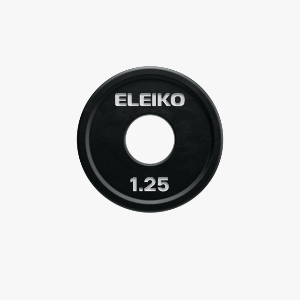 Диск ELEIKO для фитнеса 1.25кг обрезиненный, черный