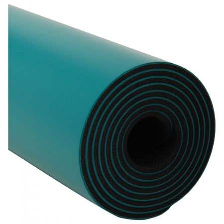 Коврик для йоги INEX Yoga PU Mat полиуретан c гравировкой 185 x 68 x 0,4 см, бирюзовый