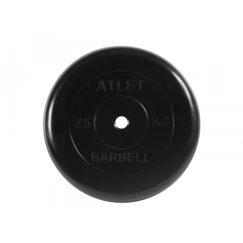 Диск обрезиненный Atlet, 25 кг MB BARBELL MB-AtletB31-25