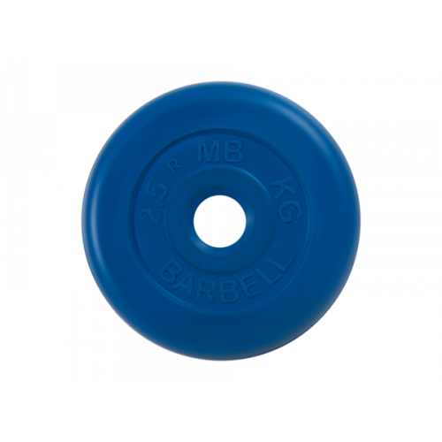 Диск обрезиненный "Стандарт", синий, 2,5 кг MB BARBELL MB-PltC31-2,5