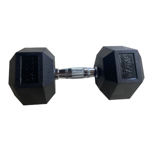 Обрезиненная гексагональная гантель INEX Hex Dumbbell 17.5 кг