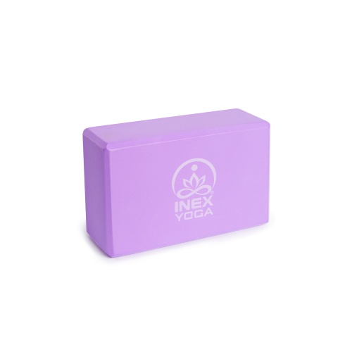 Блок для йоги INEX Yoga Foam Block 3" (Уценка) 23 x 15 x 7 см,фиолетовый NEW