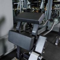 D-955 Сгибание ног стоя(Leg Curl) рычаги серый