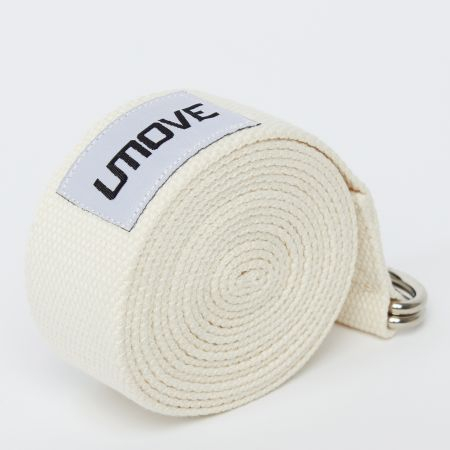 Ремень для йоги UMOVE Yoga Stretching Strap 240 см, молочный