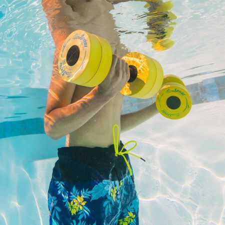 Гантели для аквааэробики SPRINT AQUATICS Sprint Bells 727 среднее сопротивление/желтый