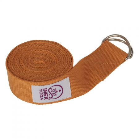 Ремень для йоги INEX Stretch Strap 240 см, фиолетовый