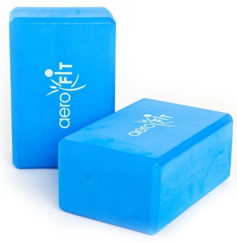 AFBL01 Блок для йоги AeroFit, синий (23*15*10см)