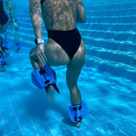 Силовые манжеты HYDROREVOLUTION Aquastrength Fins ASYF высокое сопротивление, желтый, пара