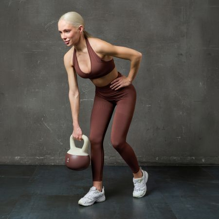 Мягкая гиря LIVEPRO Soft Kettlebell 2 кг, бело-коричневый