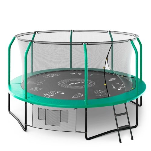 Батут UNIX line SUPREME GAME 14 ft (green)