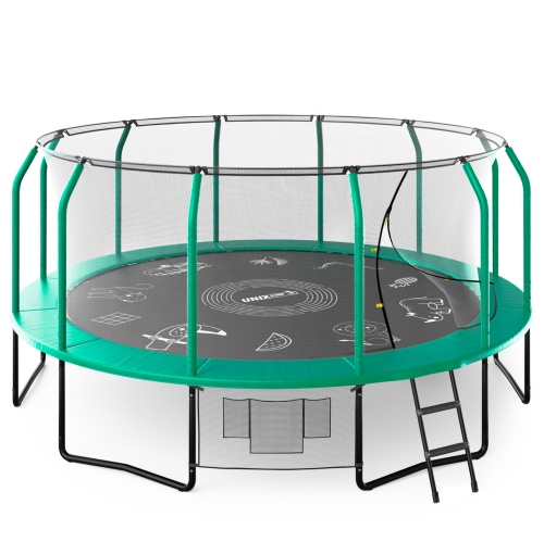 Батут UNIX line SUPREME GAME 16 ft (green)