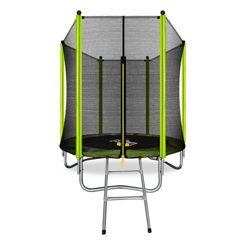 Батут ARLAND 6FT с внешней страховочной сеткой и лестницей (Light green) (СВЕТЛО-ЗЕЛЕНЫЙ)