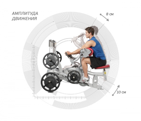 Бицепс сидя Hoist RPL-5102 матовый черный/черный