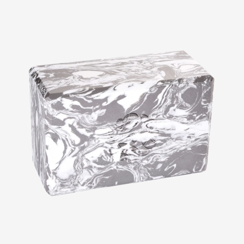 Блок для йоги HUGGER MUGGER 4 in. Foam Yoga Block мраморный