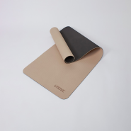 Коврик для фитнеса и йоги UMOVE TPE Mat 185 х 68 х 0,8  см, бежевый, стяжка